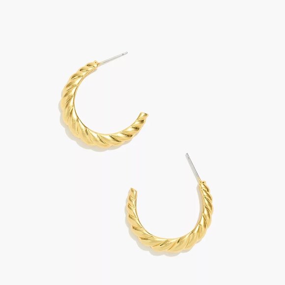 [NWT] Madewell Large Puff Hoop Earrings - Picture 1 of 5